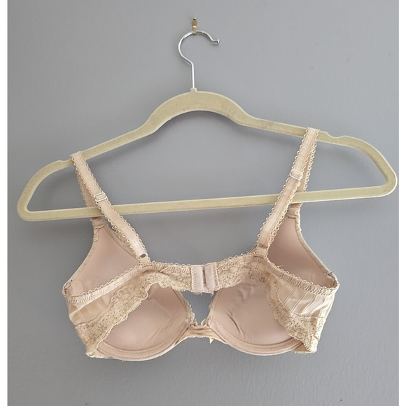 Ambrielle Beige Striped Full Coverage Padded Underwire Push Up Bra Size 34B - Picture 2 of 5